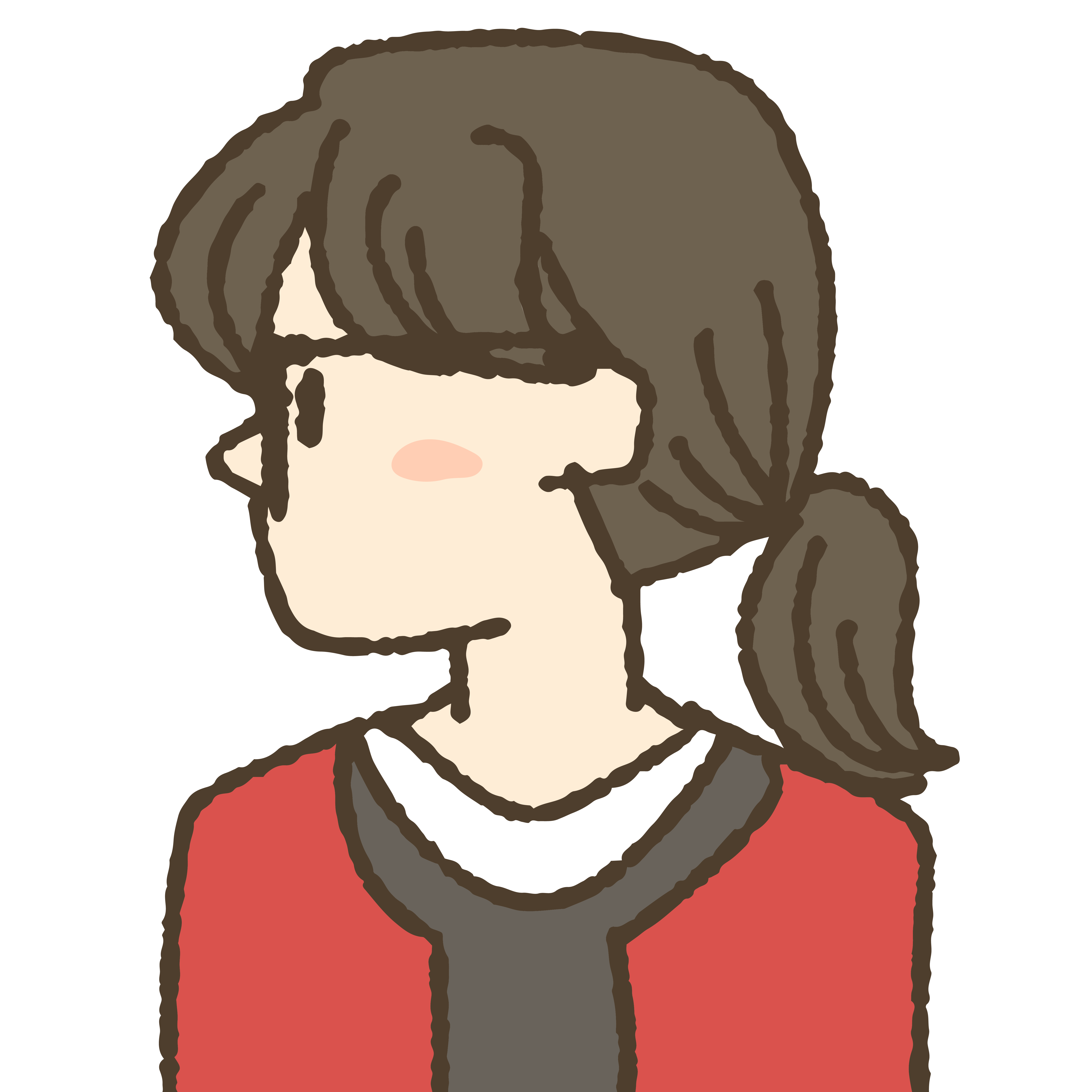 イラストレーター星野スウの自画像イラスト