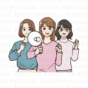 女性の社会進出や権利についてのイラスト